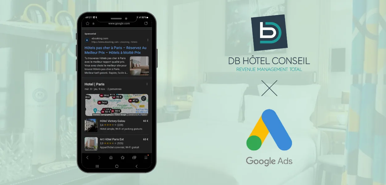 DB Hôtel Conseil Google Ads Hôtel SEA